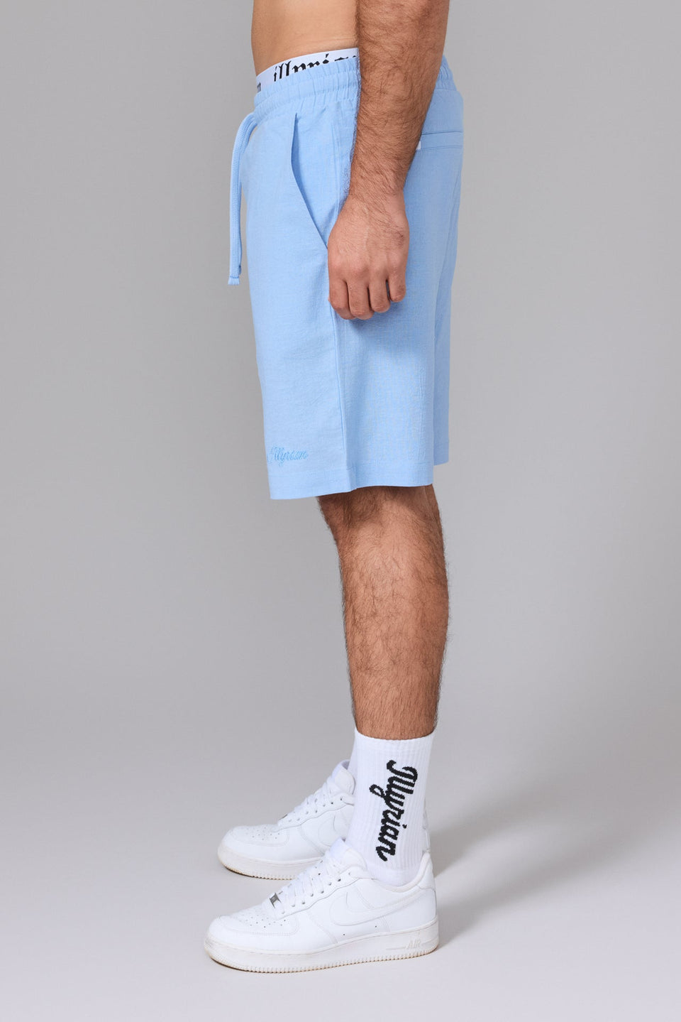 Men’s Linen Shorts - Blue