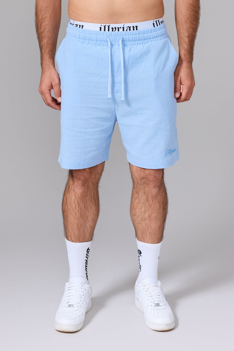Men’s Linen Shorts - Blue