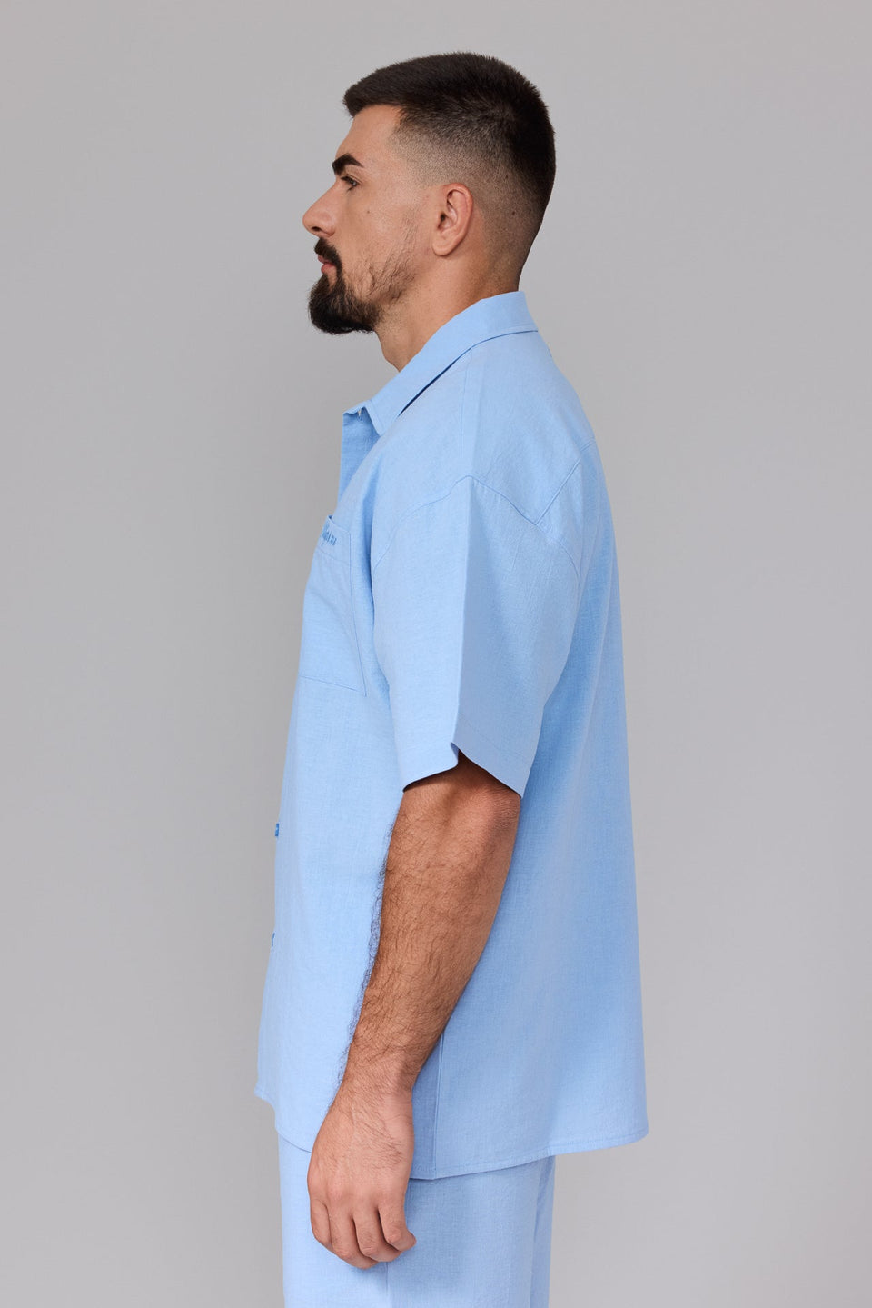 Men’s Linen Shirt - Blue