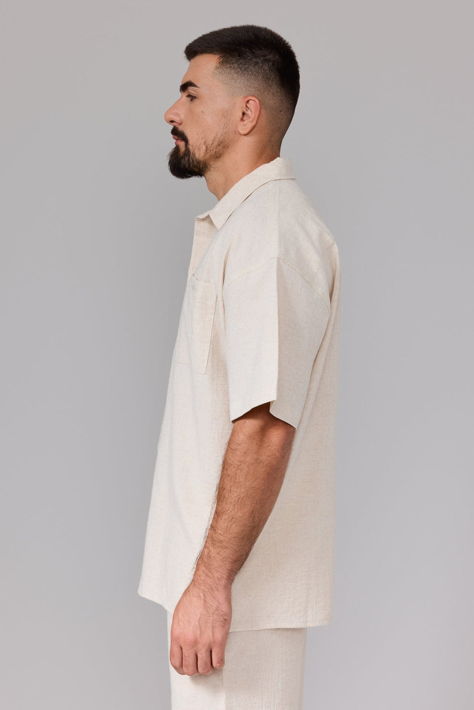 Men’s Linen Shirt - Beige