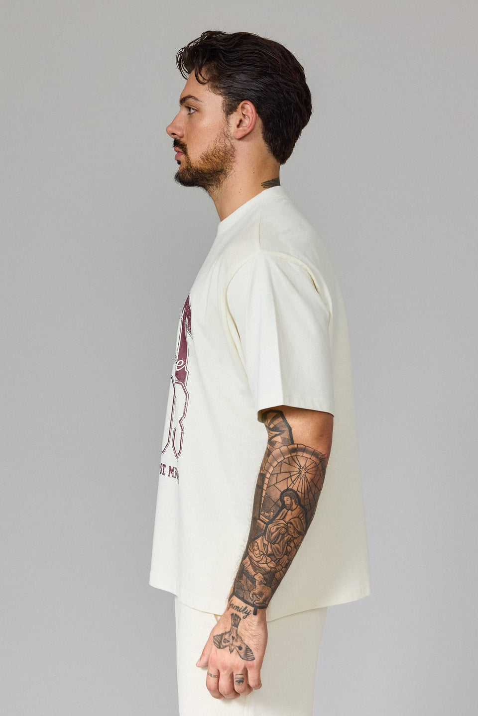 Illyrian Fight Print T-shirt - White