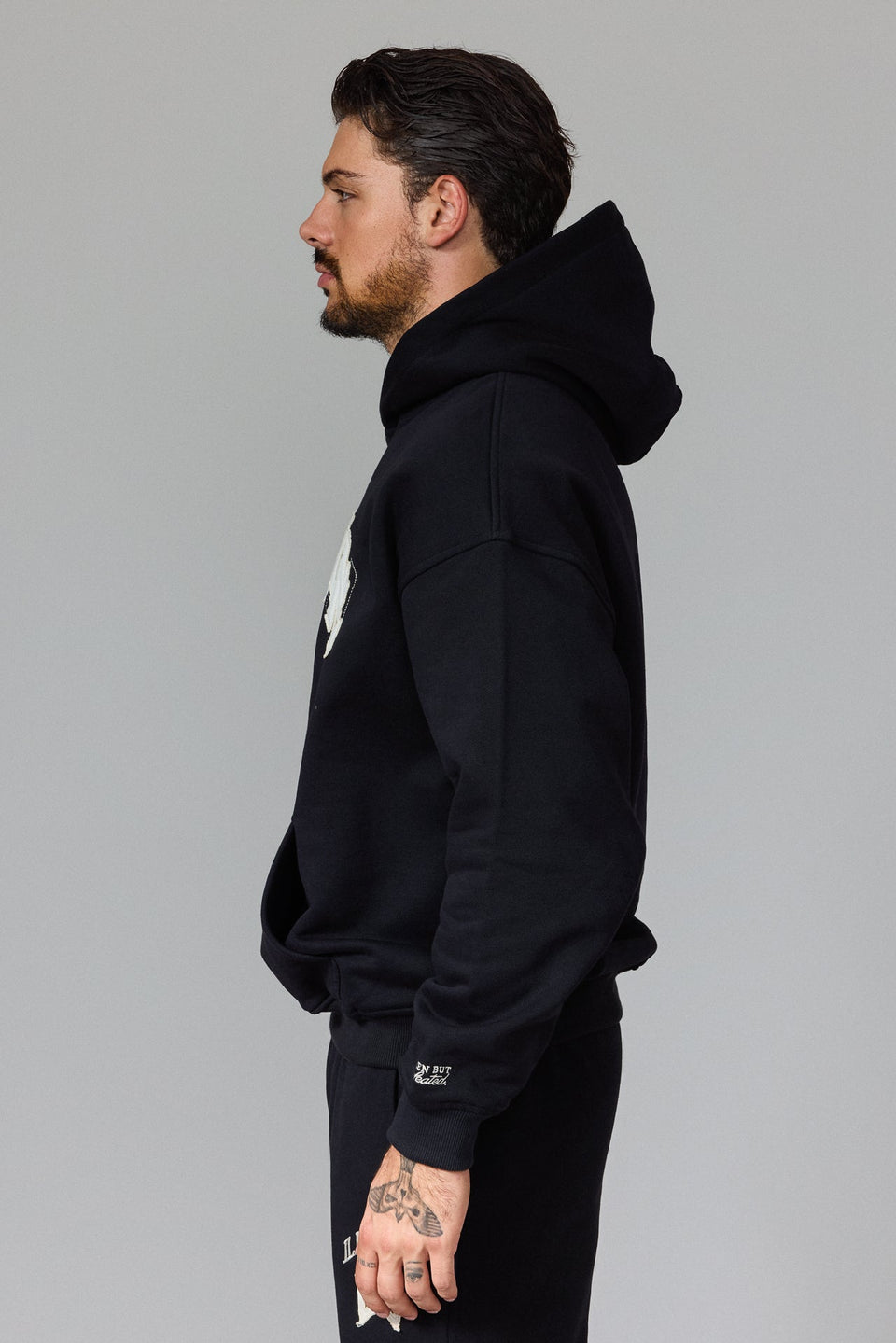 Illyrian 03 Patch Hoodie - Black