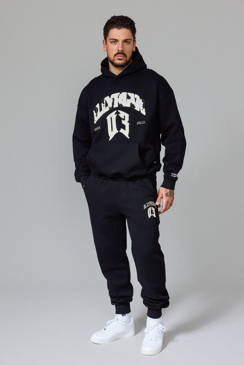 Illyrian 03 Patch Hoodie - Black