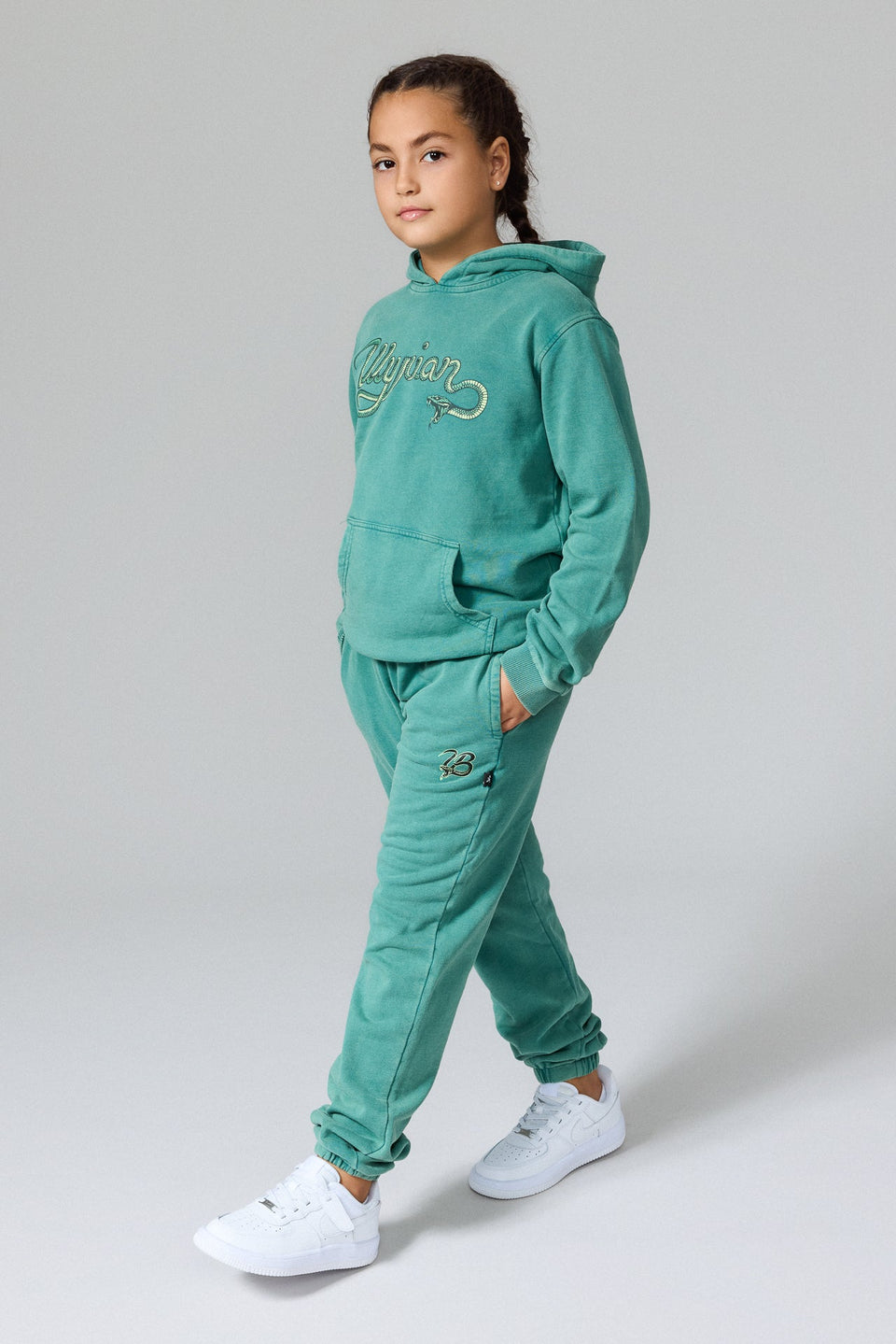 Kids Serpent Joggers - Washed Green