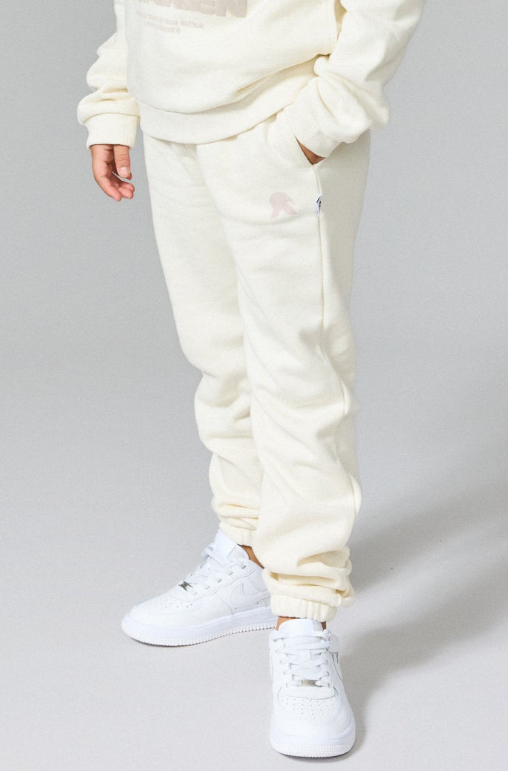 Kids 3D Helmet Joggers - White