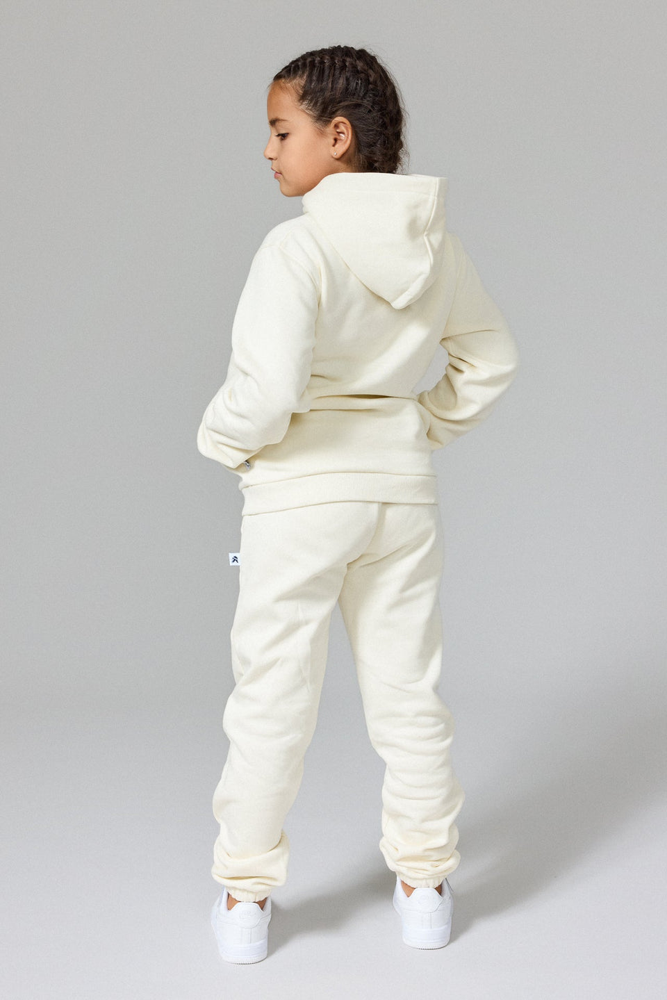 Kids 3D Helmet Hoodie - White