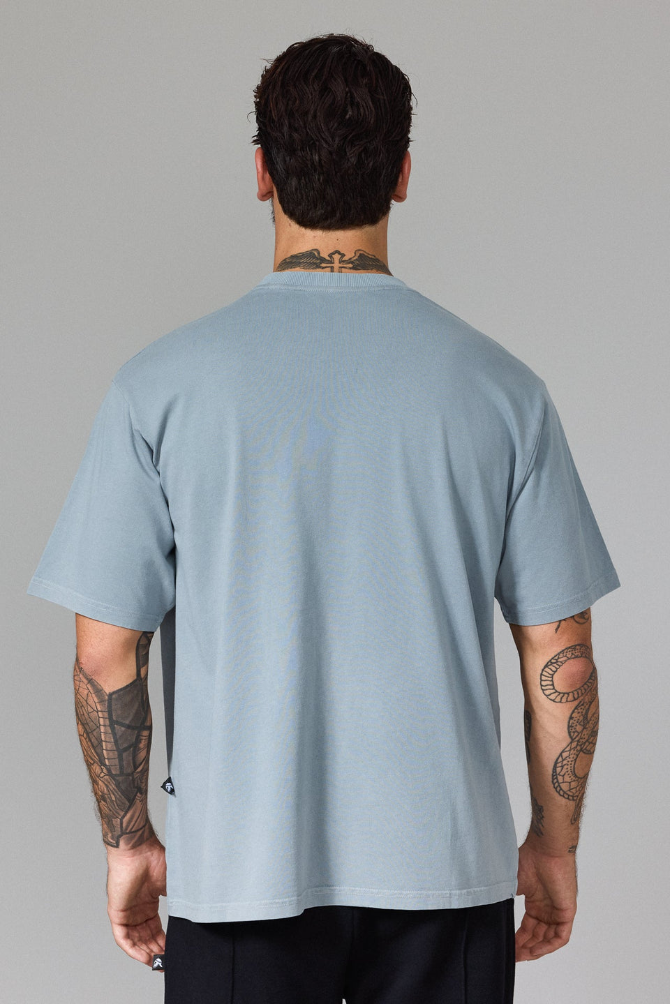 Illyrian Fight Print T-shirt - Grey