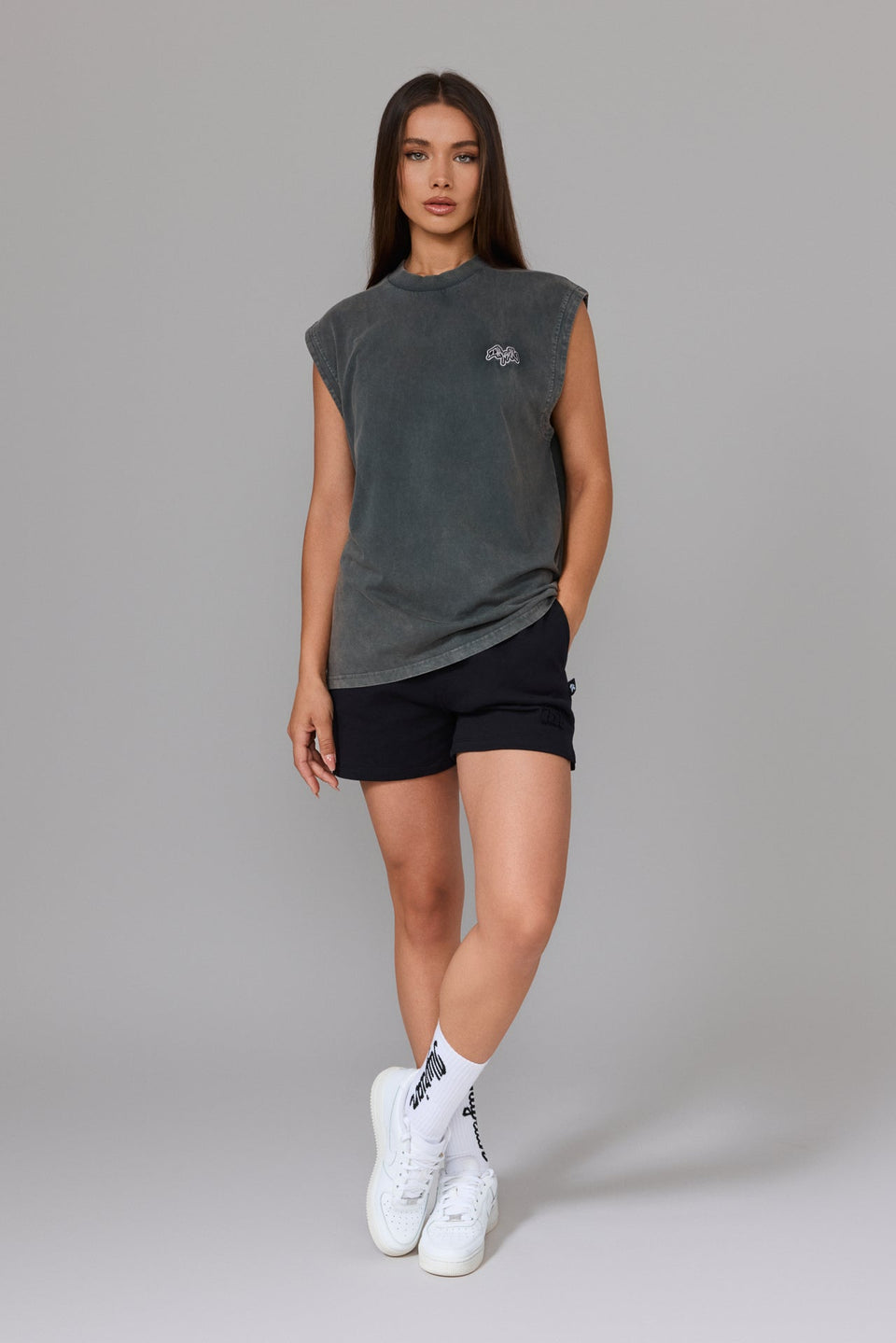 Illyrian TM Tank Top - Washed Grey