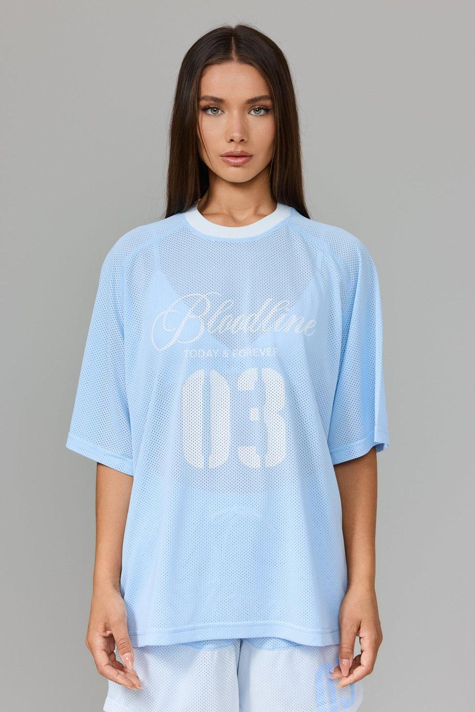 Bloodline Mesh T-shirt - Light Blue