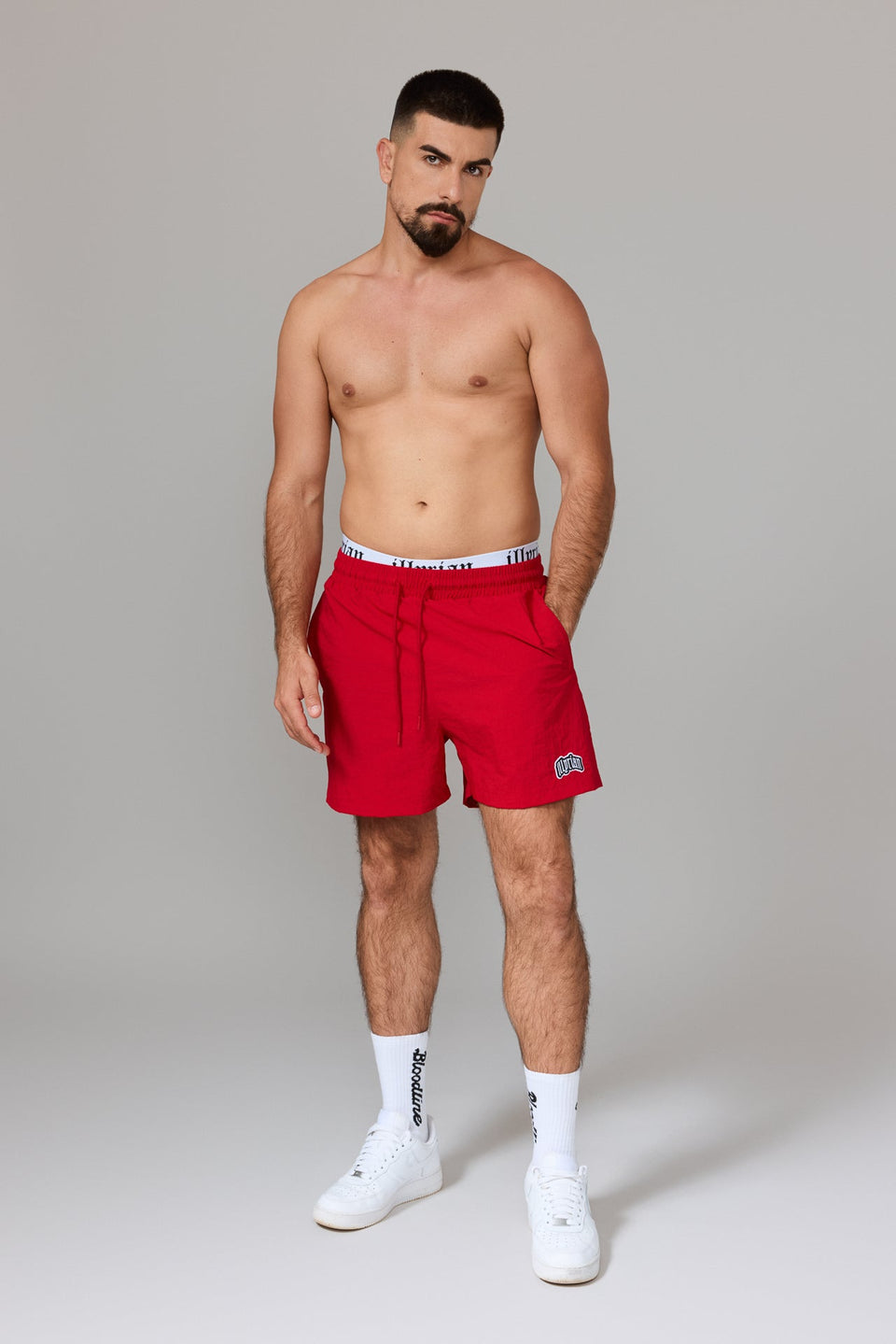 Illyrian TM Nylon Swimshorts - Red