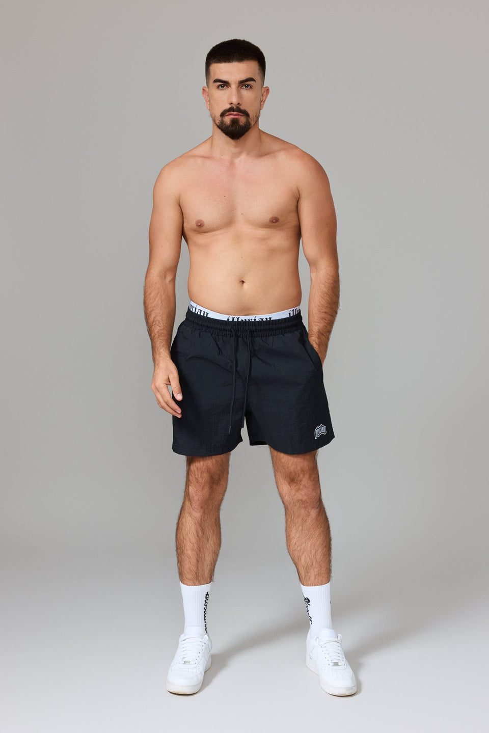 Illyrian TM Nylon Swimshorts - Black