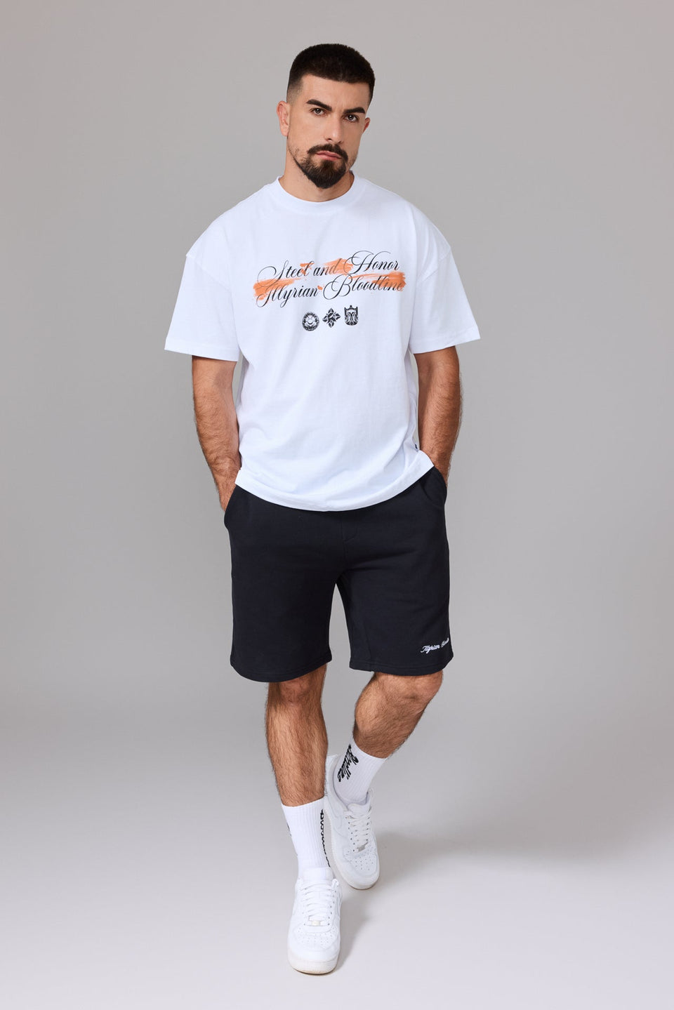 Steel & Honor T-shirt - White