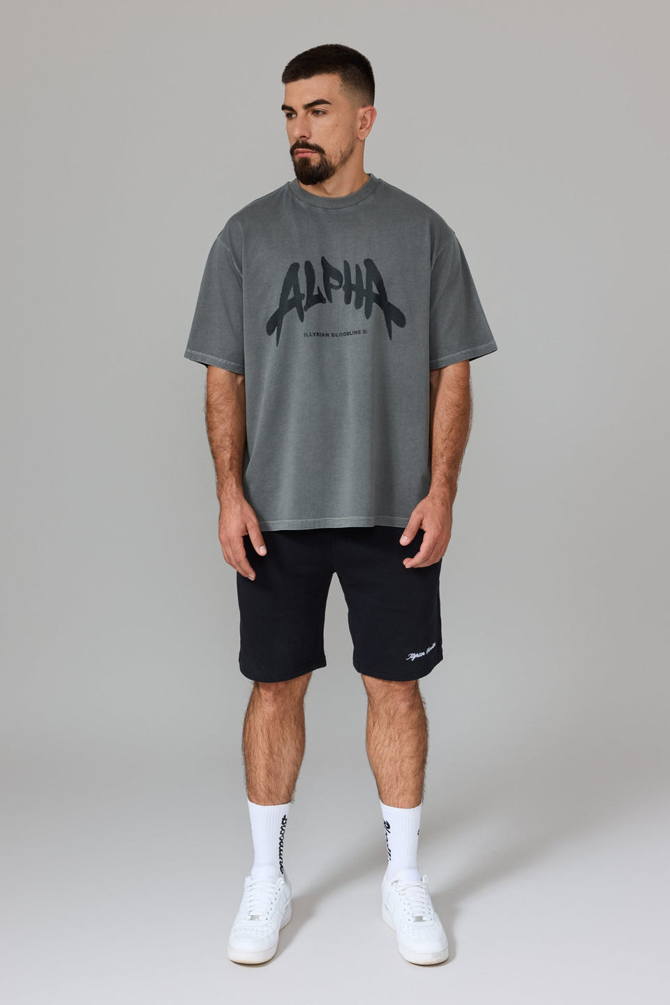 ALPHA T-shirt - Washed Grey