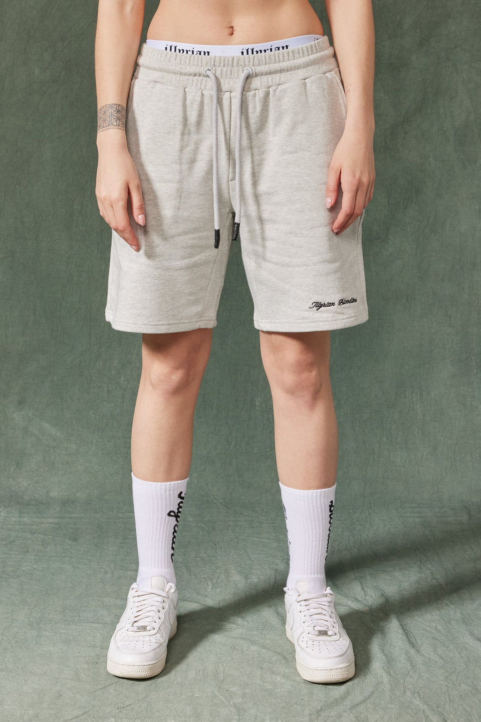 The Illyrian Cotton Shorts - Grey