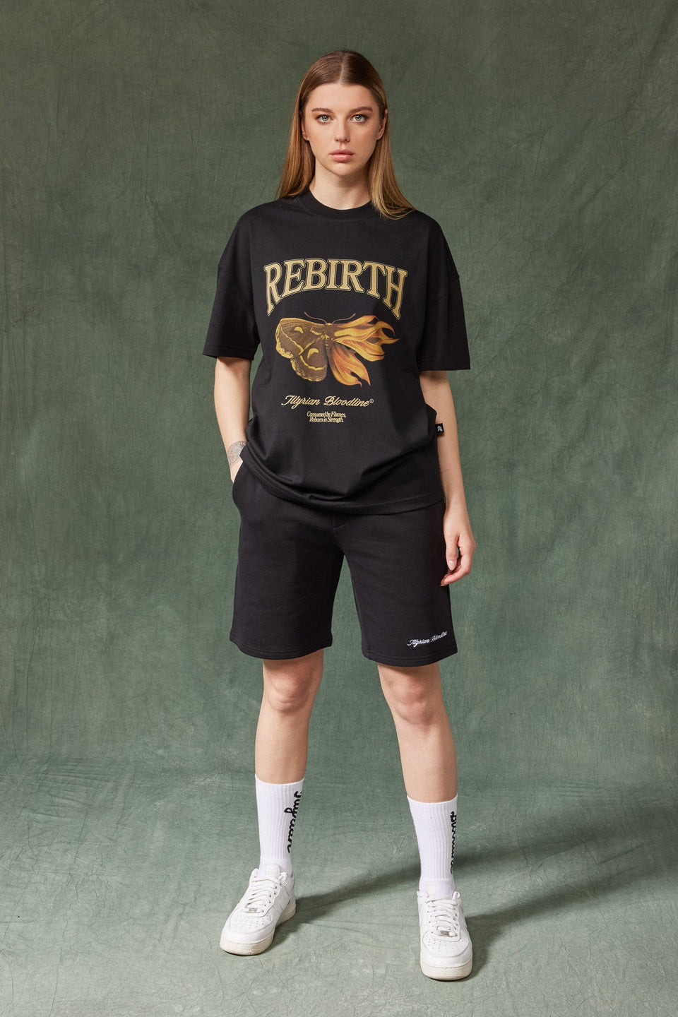 The Illyrian Cotton Shorts - Black