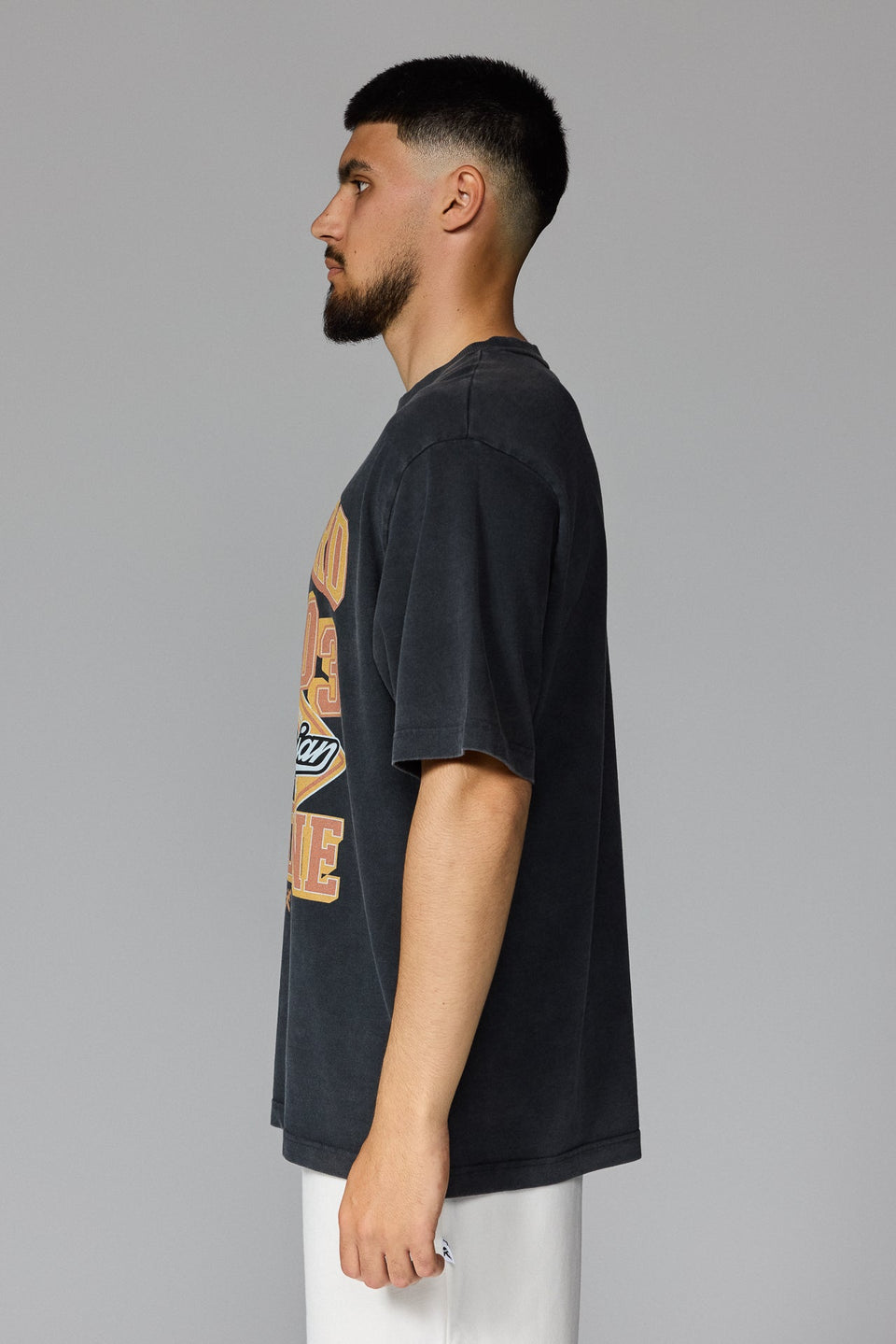 Fight Hard T-shirt - Washed Black