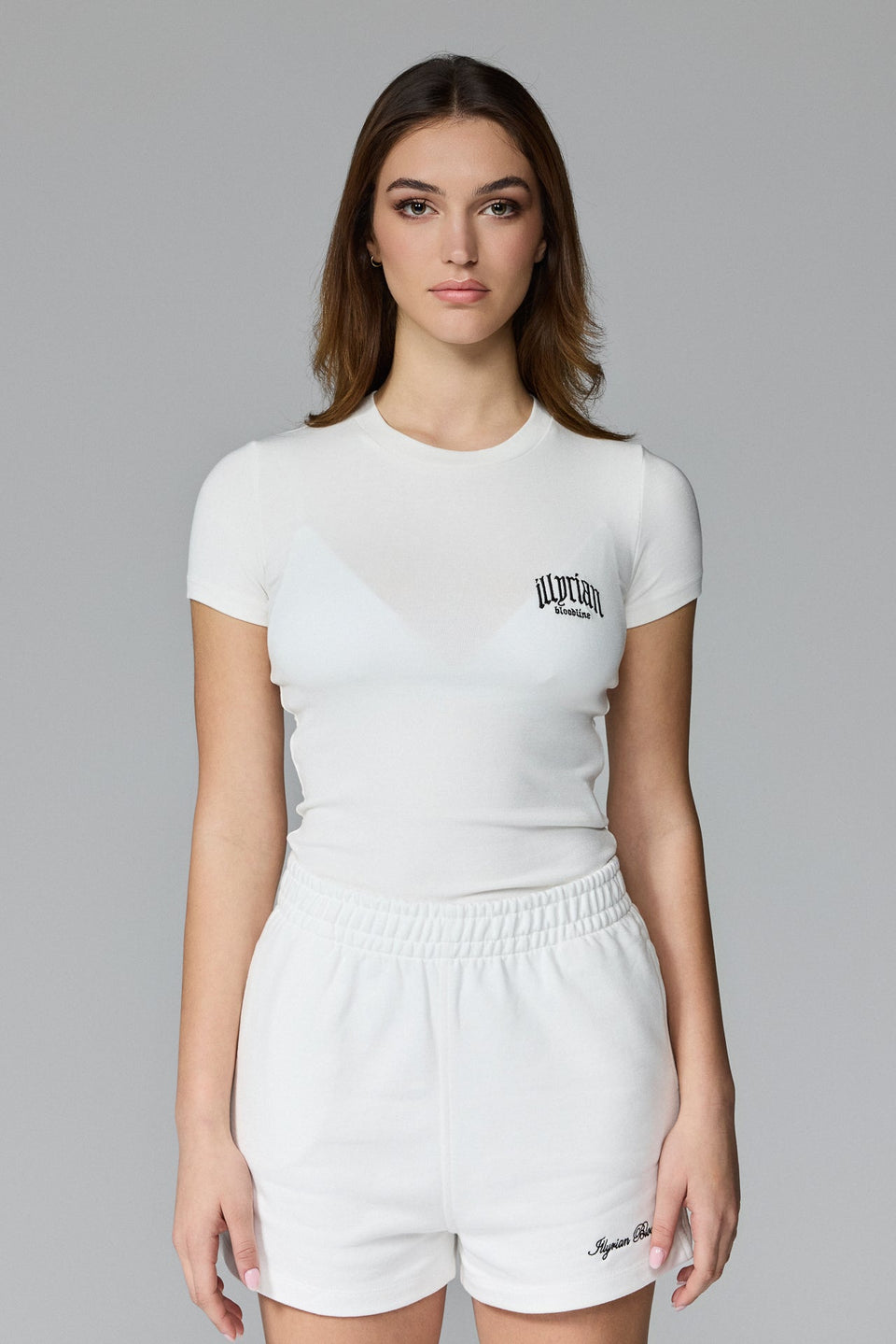 Women's Chest Logo Tee - White