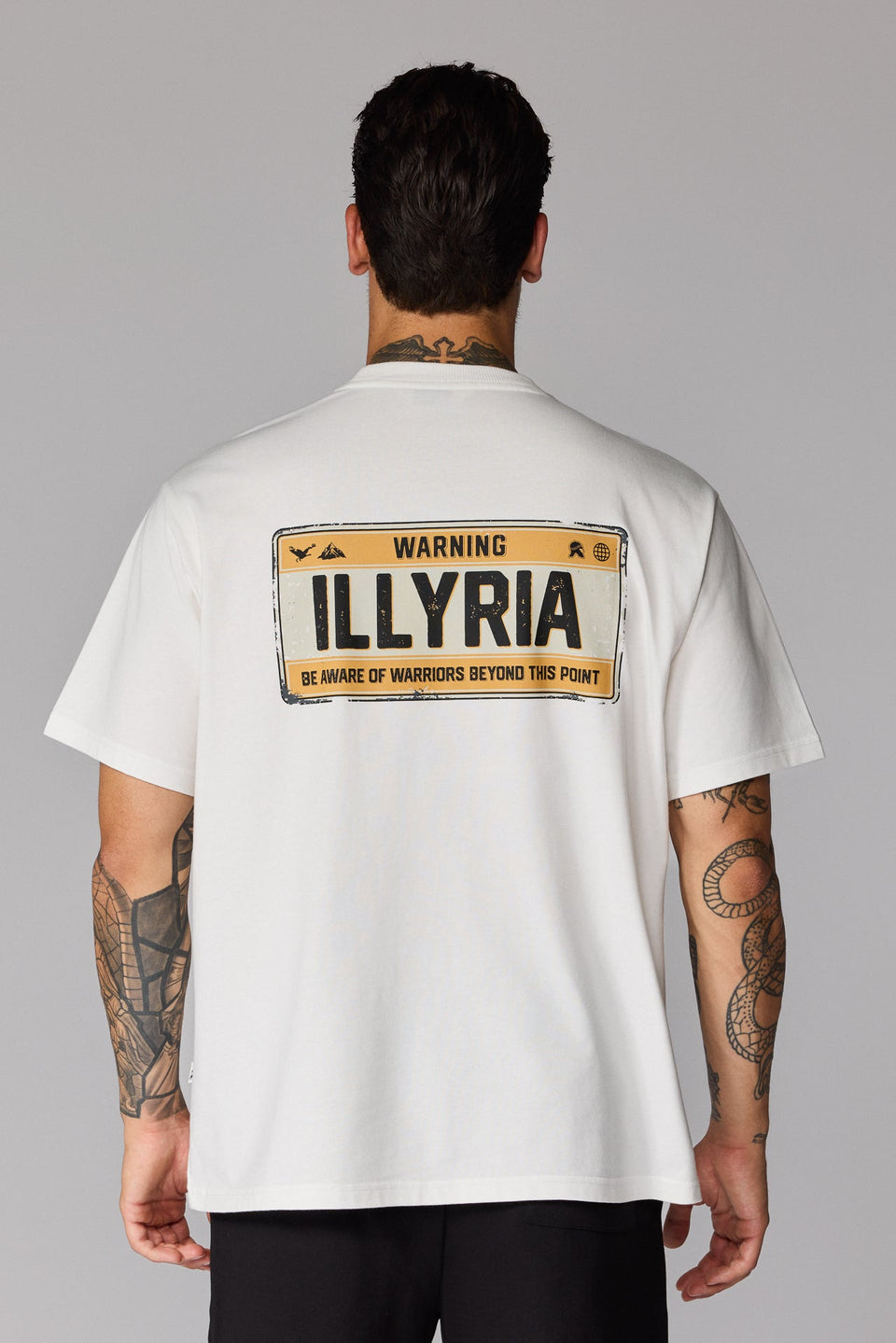 Illyrian S26 Road Sign T-shirt - White