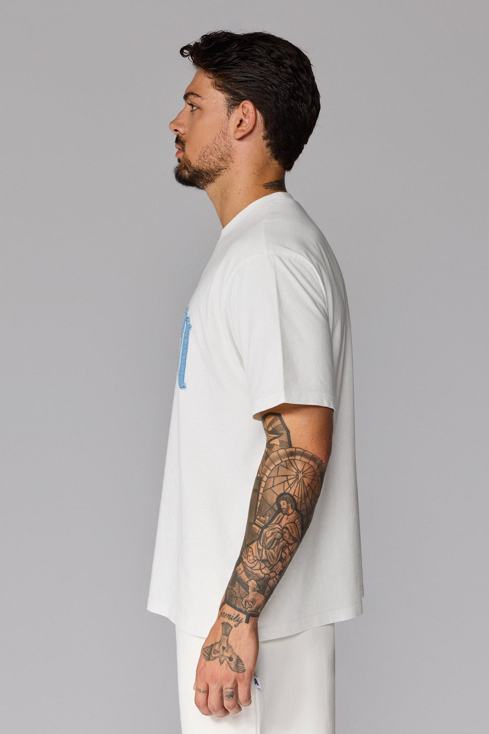 Illyrian S26 Denim T-shirt - White