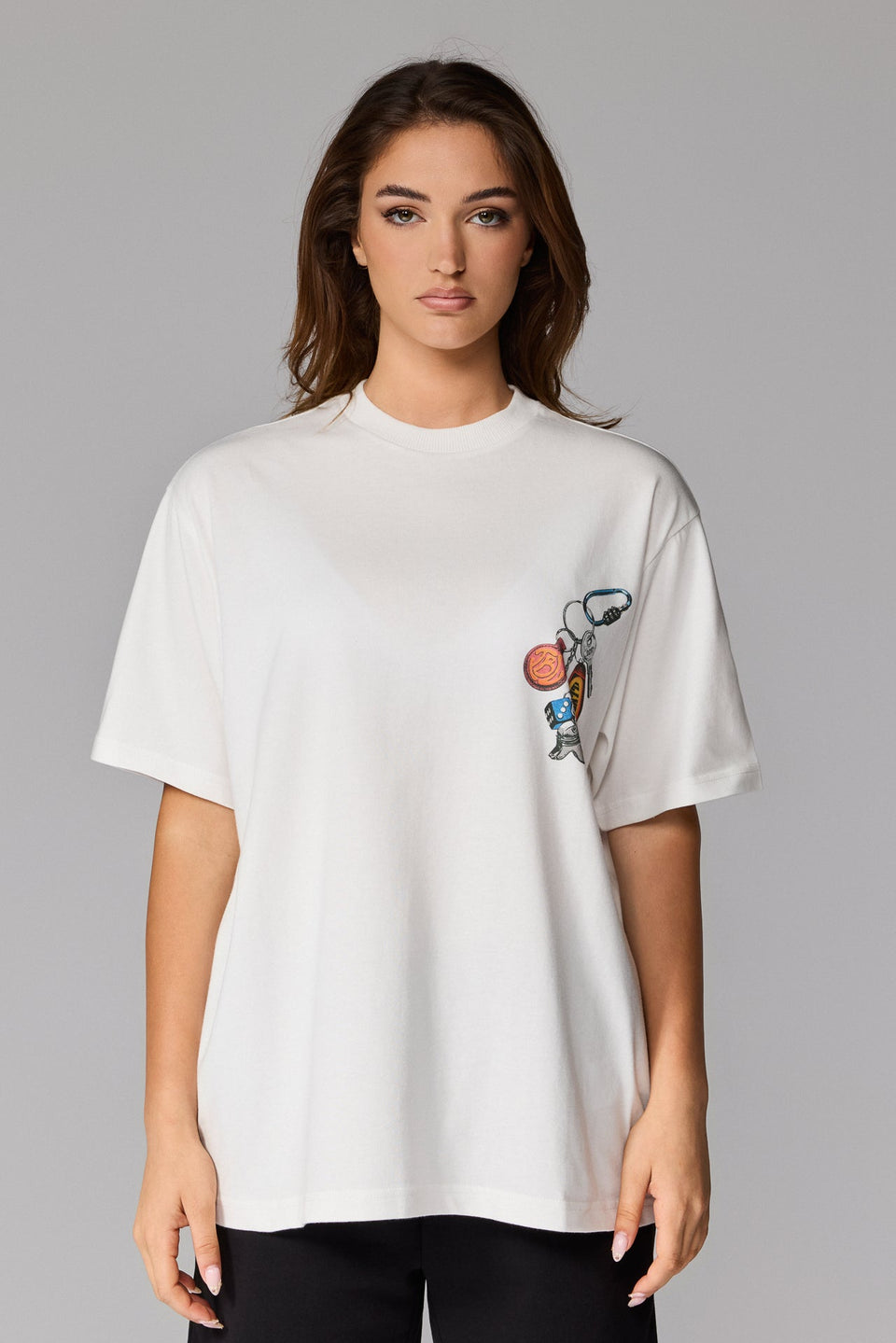 Illyrian Keychain T-shirt Front - White