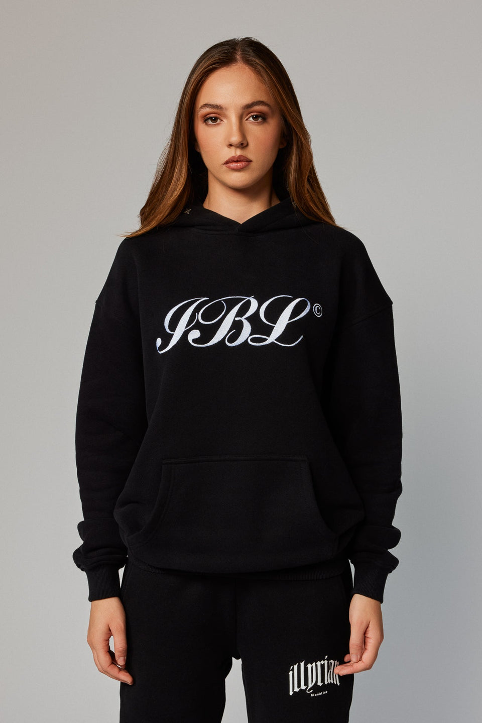 IBL Embroidery Hoodie - Black
