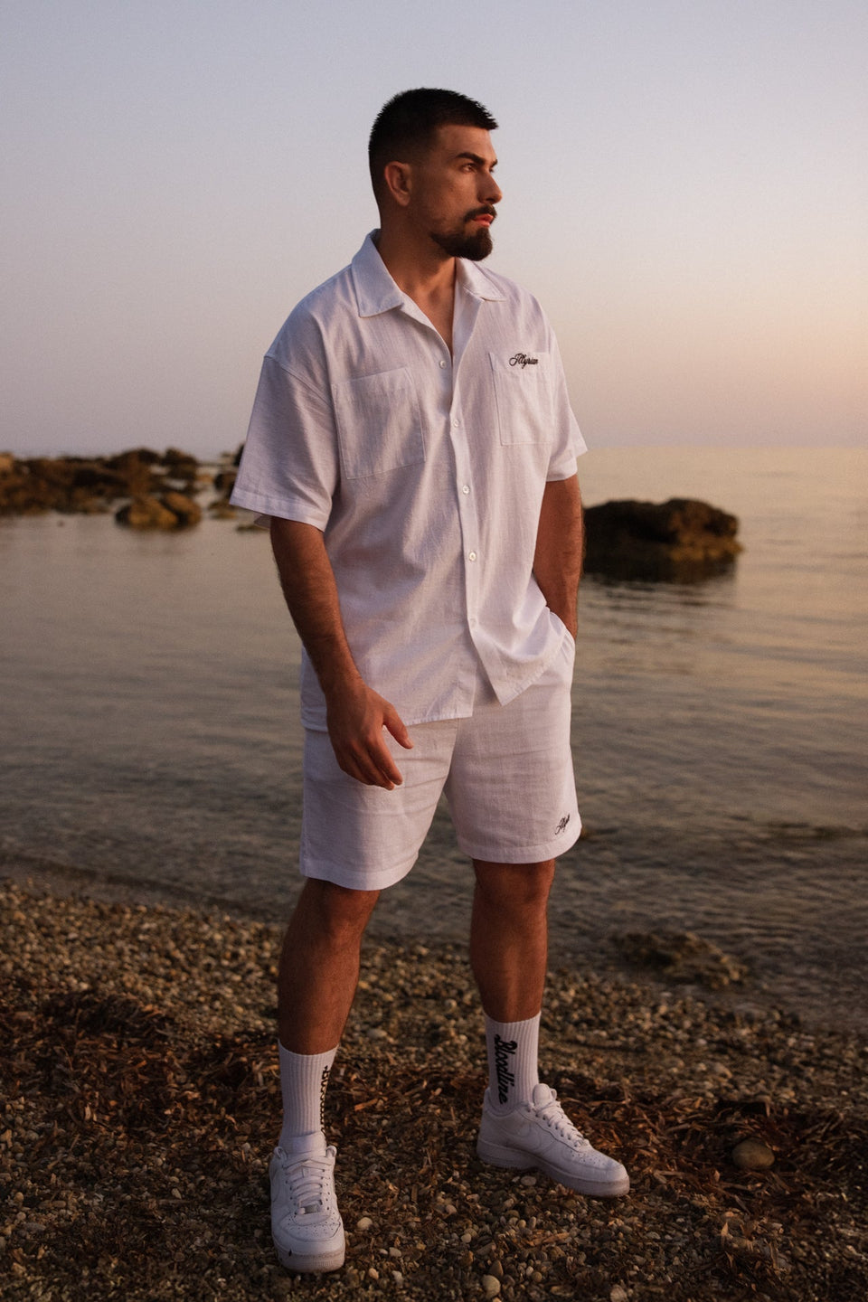 Men’s Linen Shorts - White