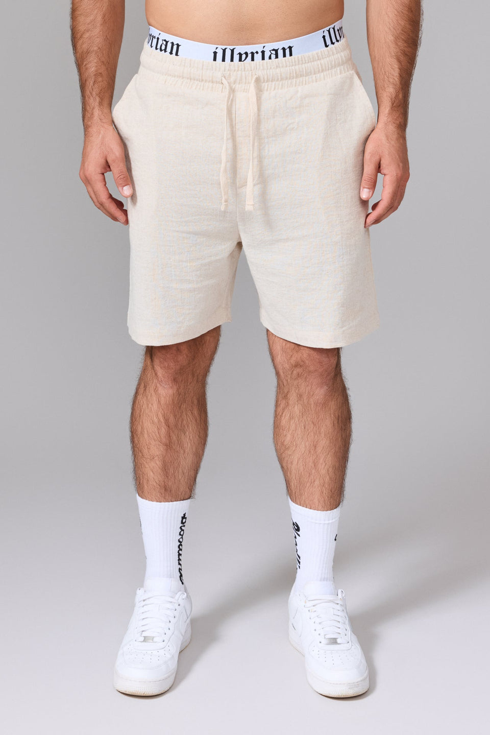 Men’s Linen Shorts - Beige