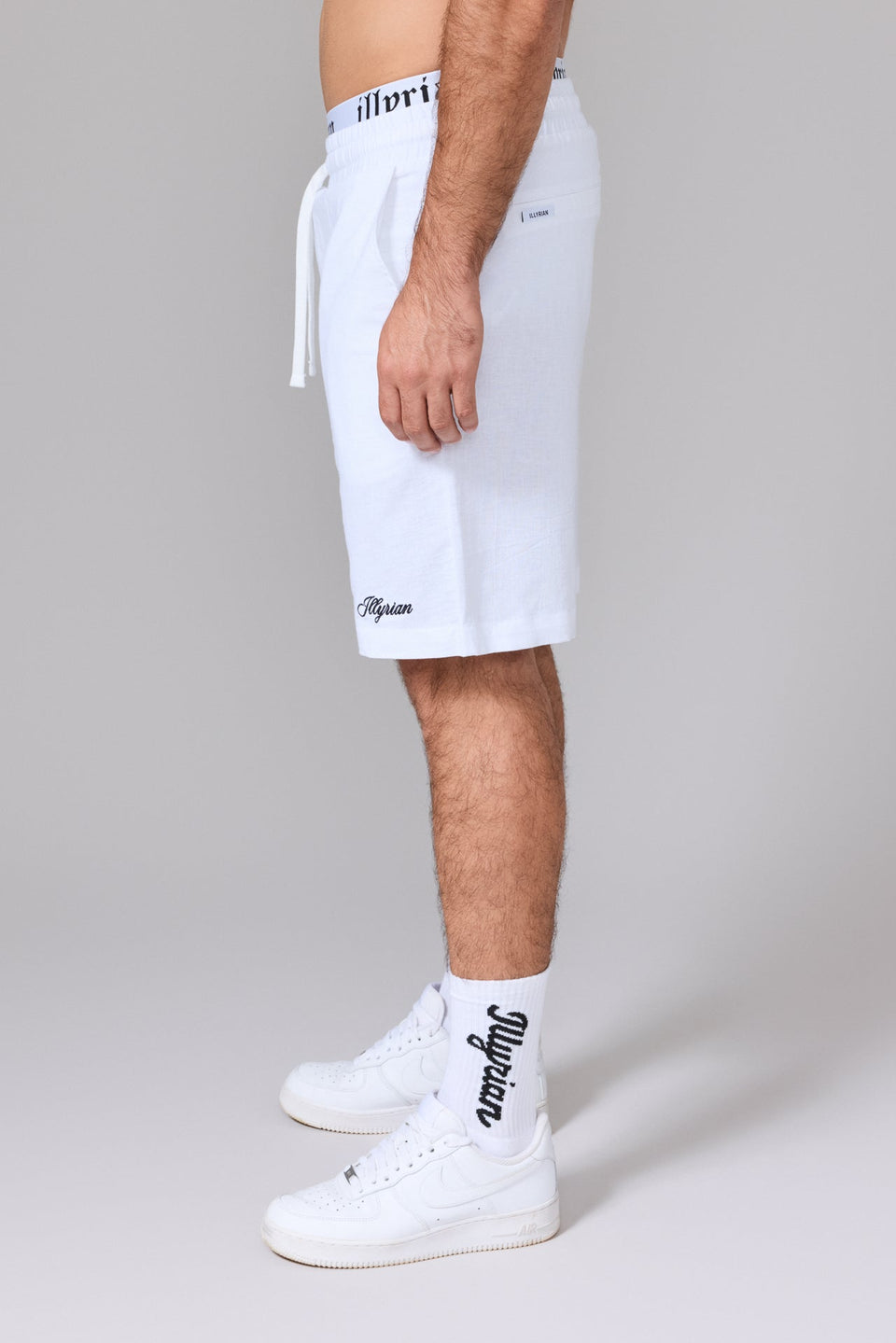 Men’s Linen Shorts - White