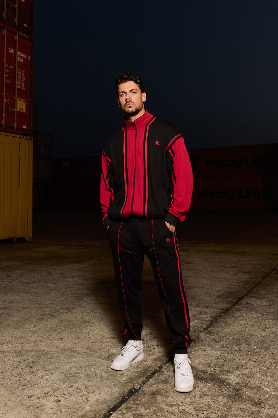 Culture Zipped Jacket - Red