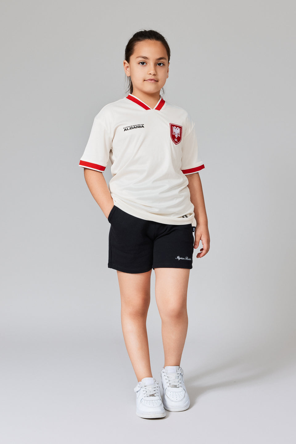 Kids' Albania 2024 Jersey - White