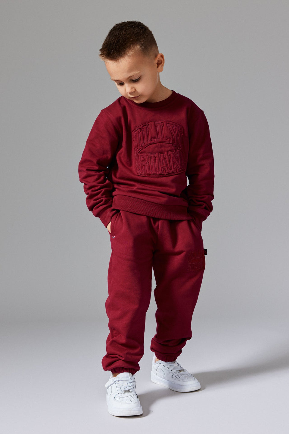 Illyrian Kids Joggers - Burgundy