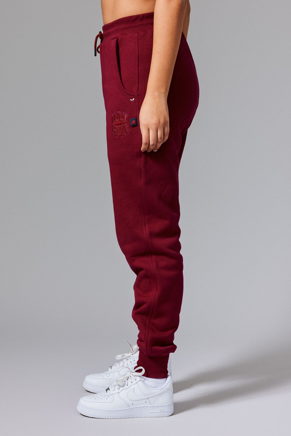 Illyrian Cotton Joggers - Burgundy