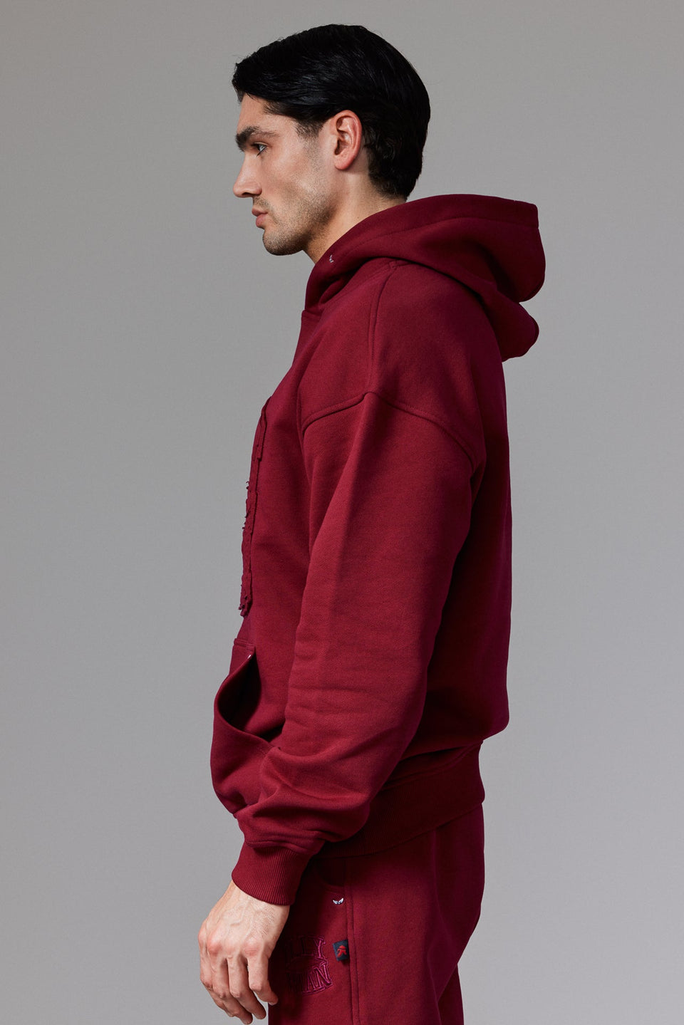 Illyrian Patch Hoodie - Burgundy