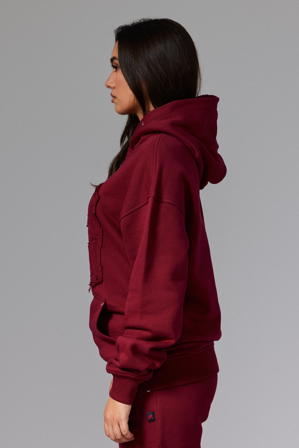 Illyrian Patch Hoodie - Burgundy