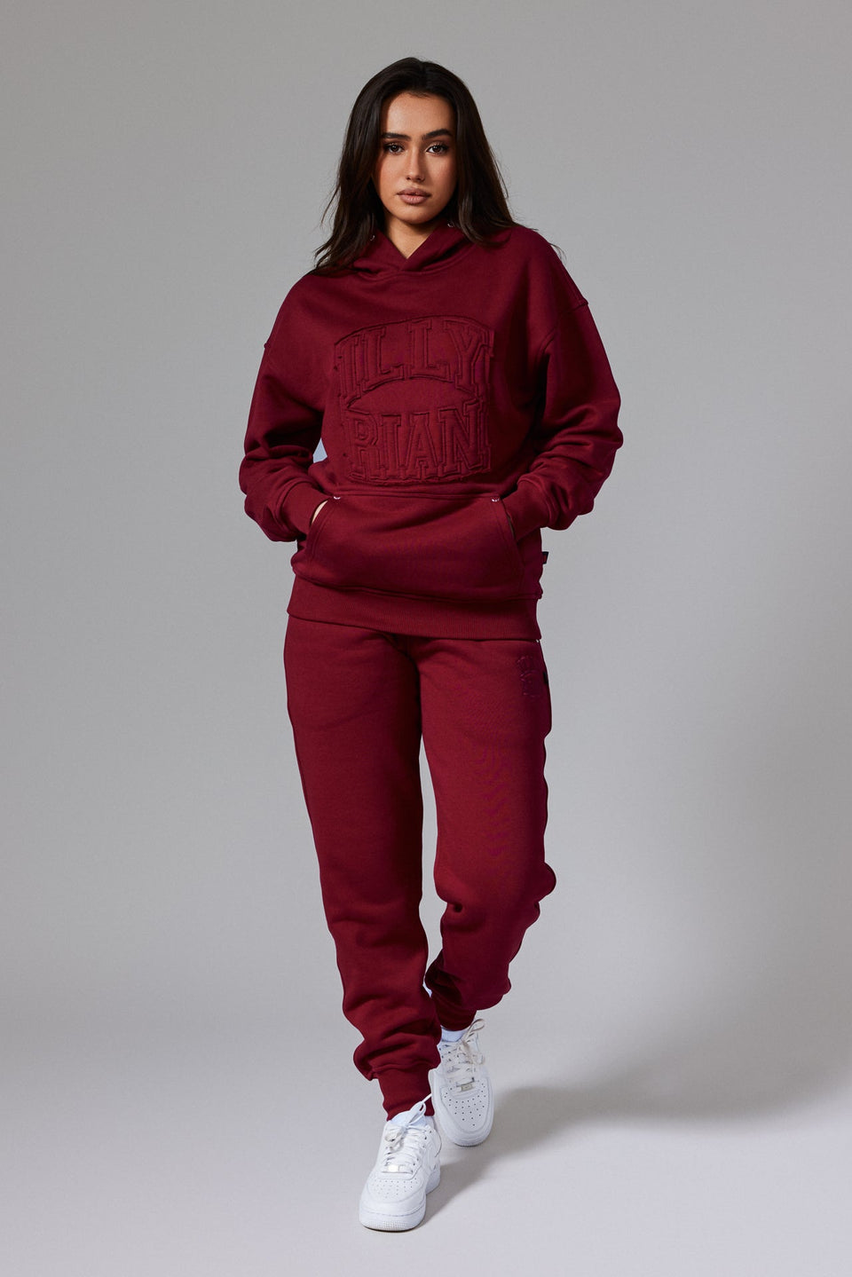 Illyrian Cotton Joggers - Burgundy