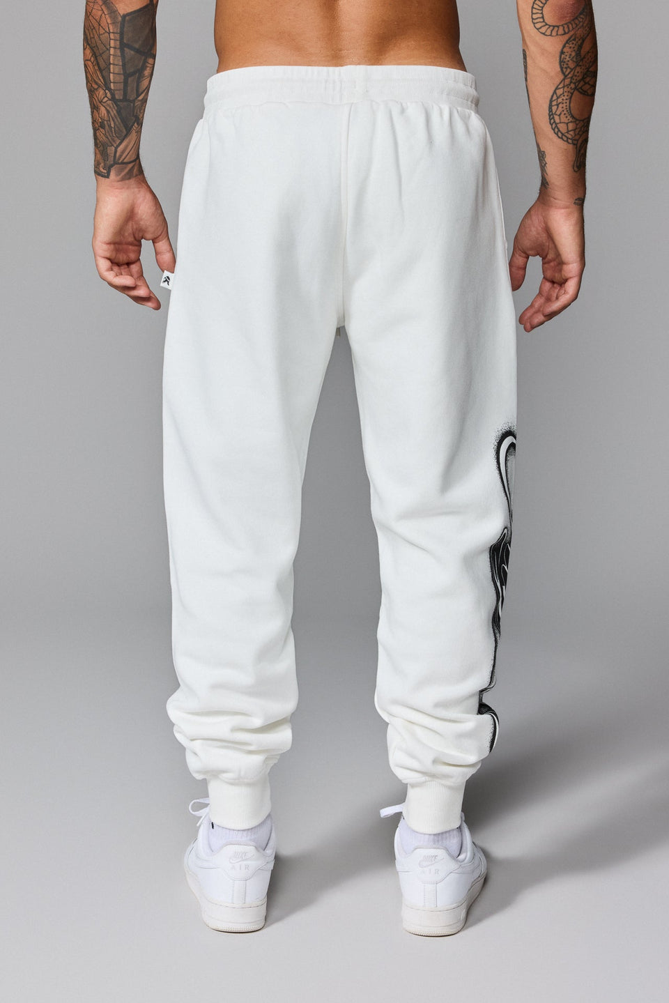 Illyrian Ink Joggers - White