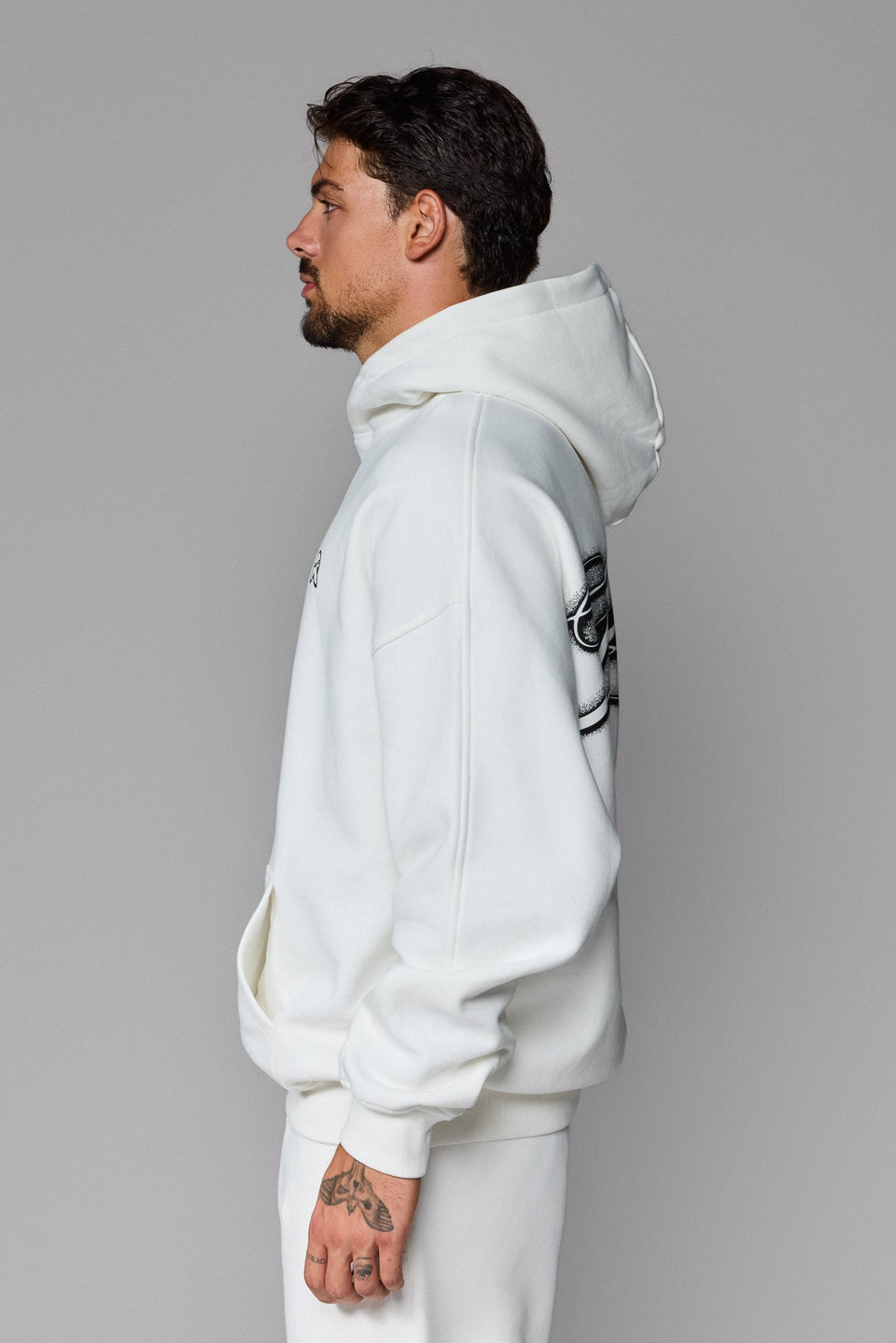Illyrian Ink Hoodie - White