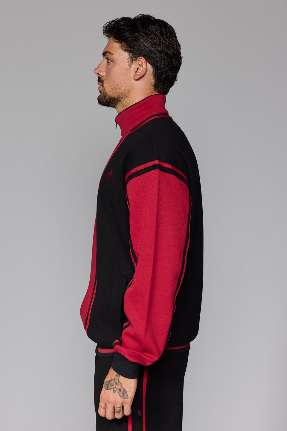 Culture Zipped Jacket - Red