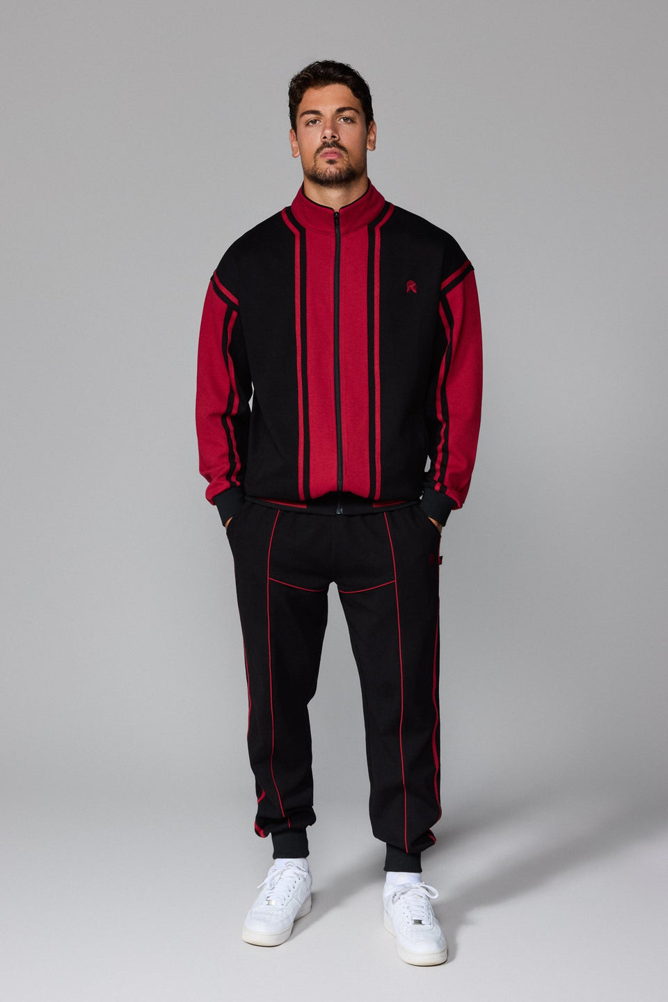 Culture Zipped Jacket - Red