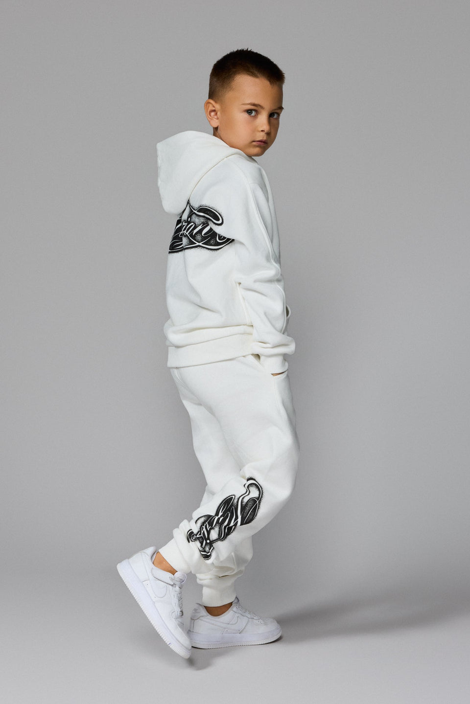 Kids’ Illyrian Ink Hoodie - White