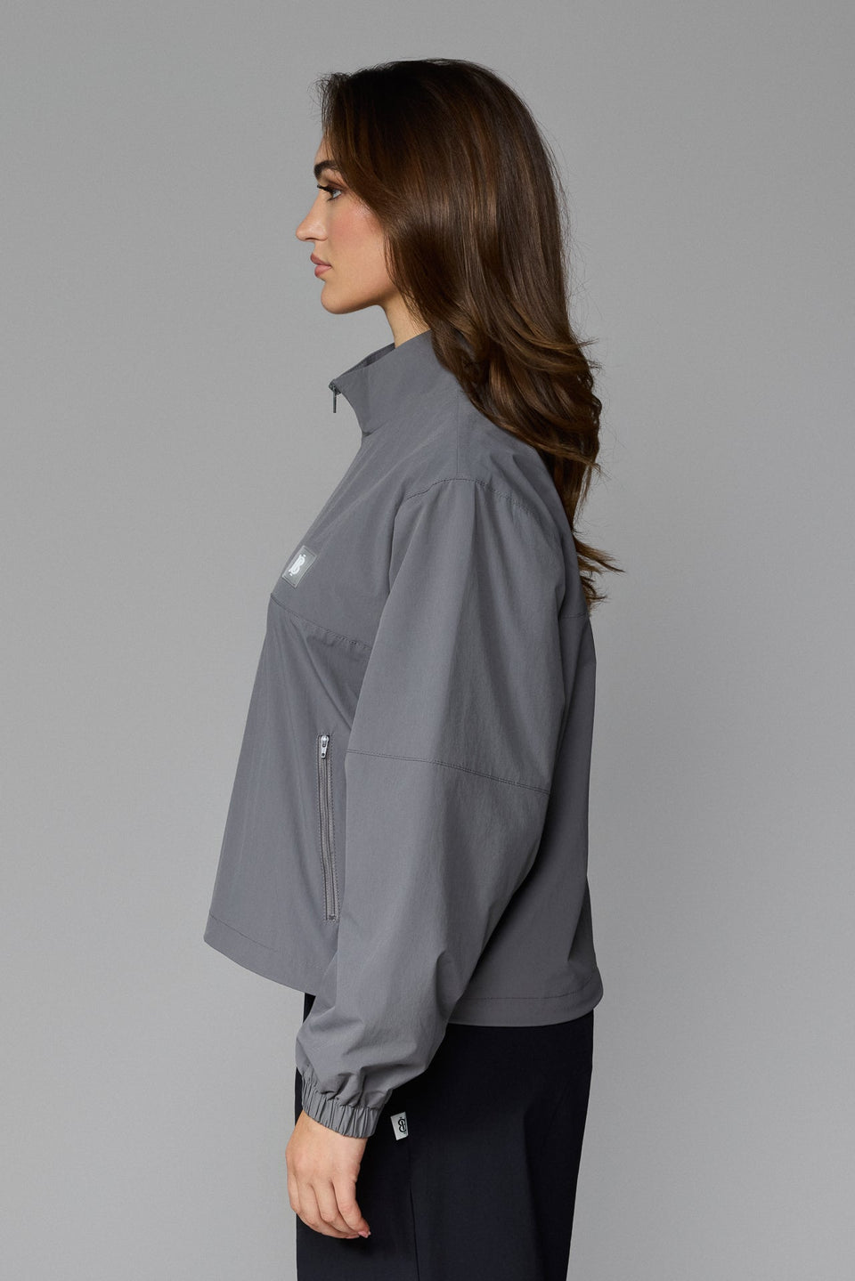 Women's Half Zip Jacket - Grey
