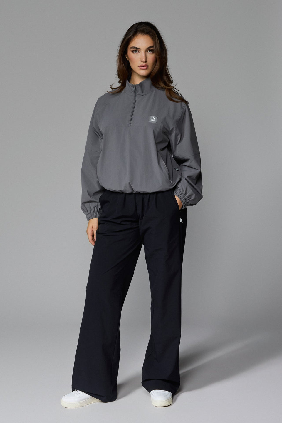 Women's Half Zip Jacket - Grey