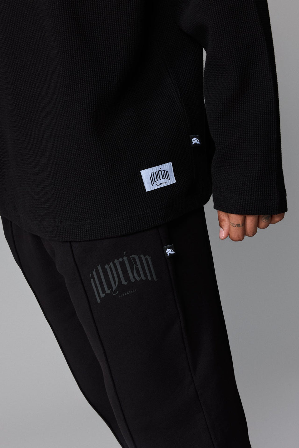 Illyrian Waffle Long Sleeve - Black