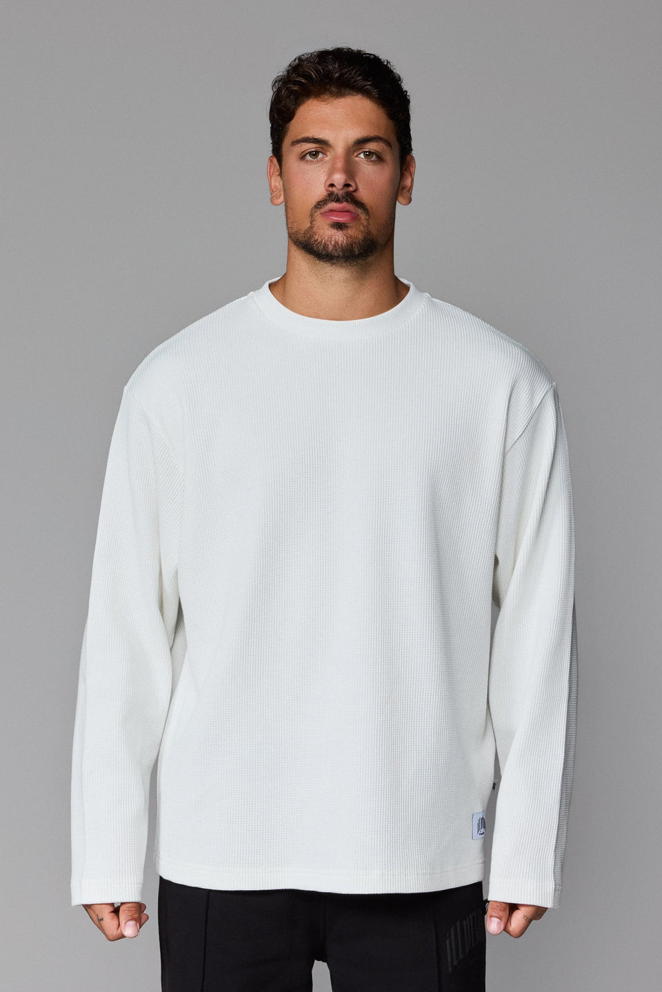 Illyrian Waffle Long Sleeve - White