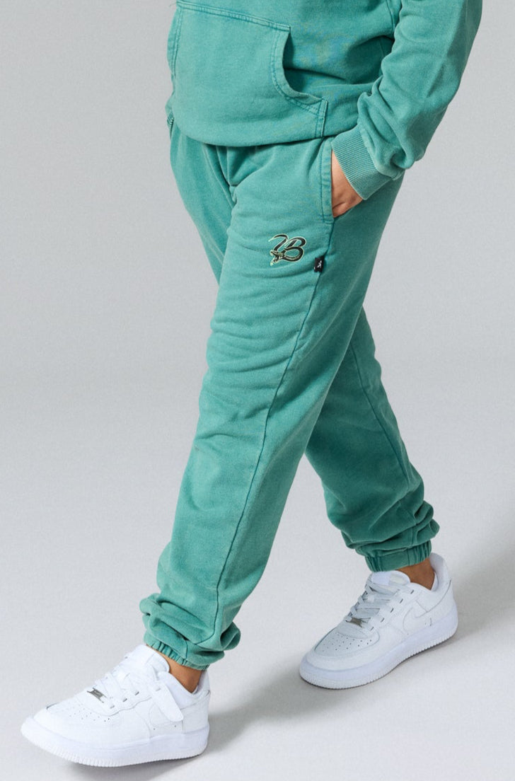 Kids Serpent Joggers - Washed Green