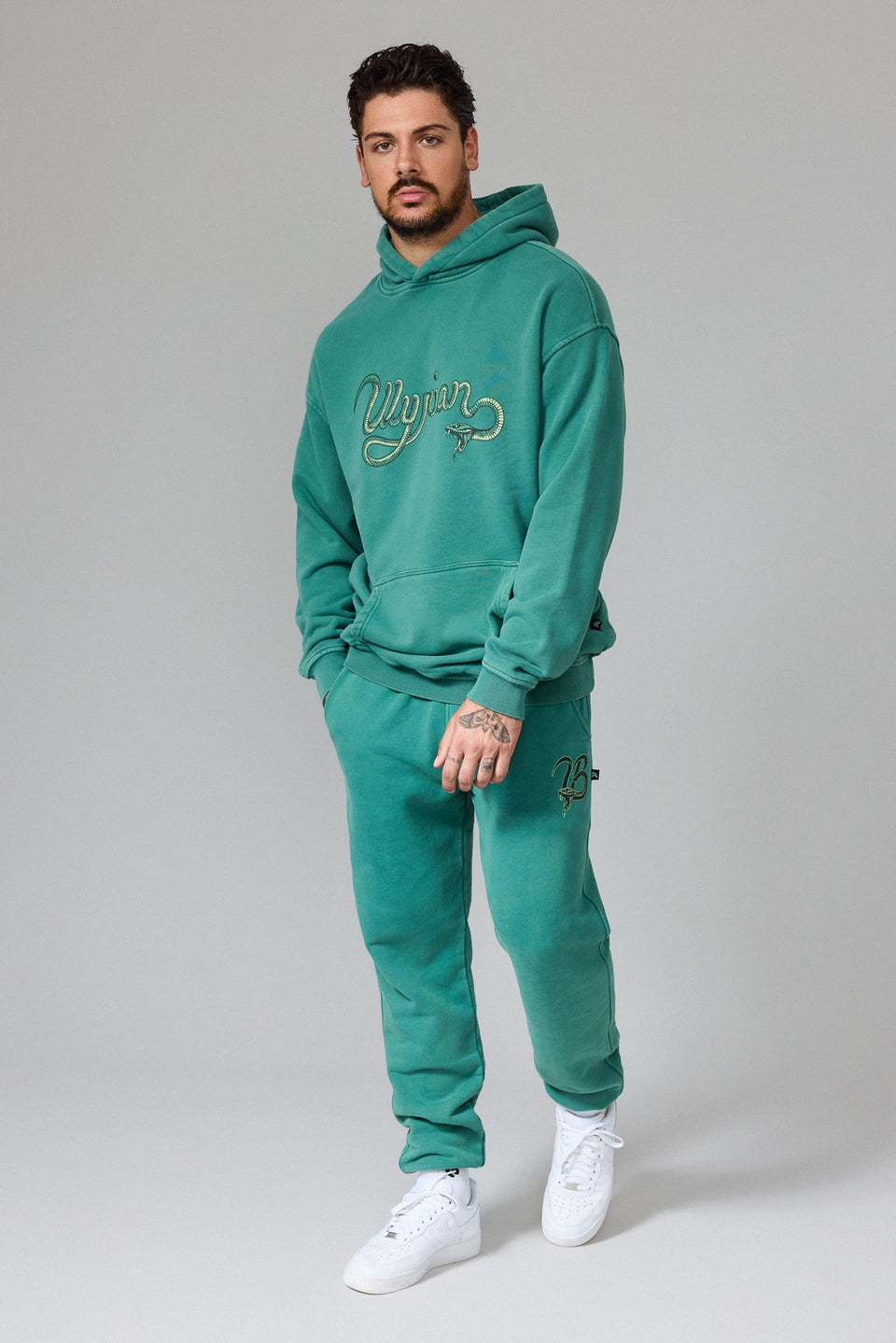 Illyrian Serpent Hoodie - Washed Green