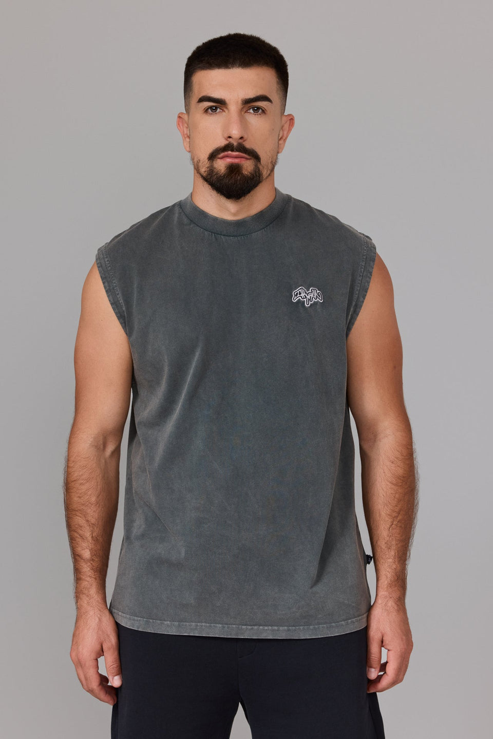 Illyrian TM Tank Top - Washed Grey