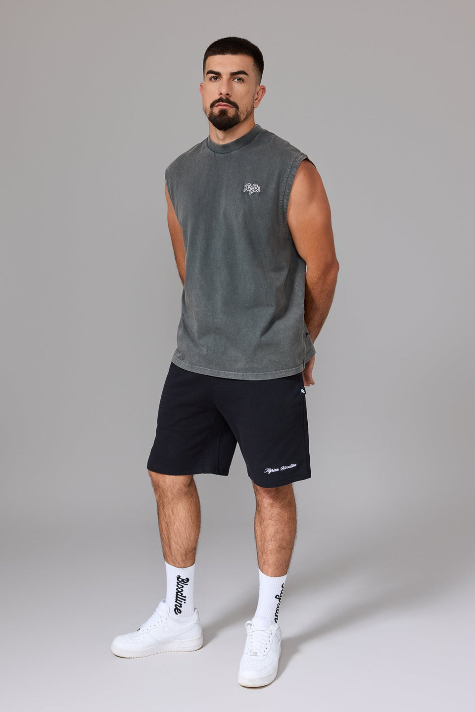 Illyrian TM Tank Top - Washed Grey