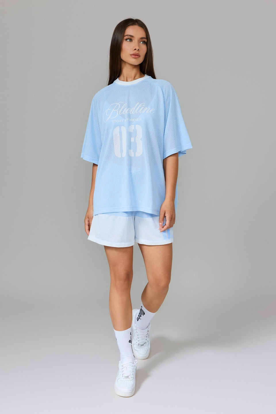 Bloodline Mesh Shorts - Light Blue