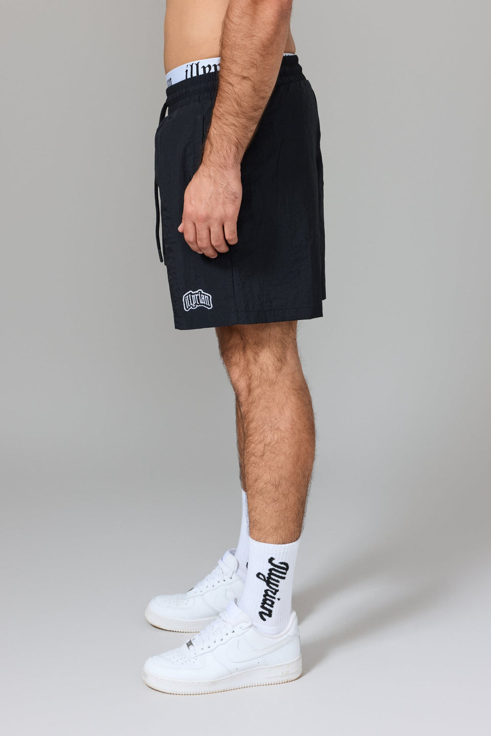 Illyrian TM Nylon Swimshorts - Black